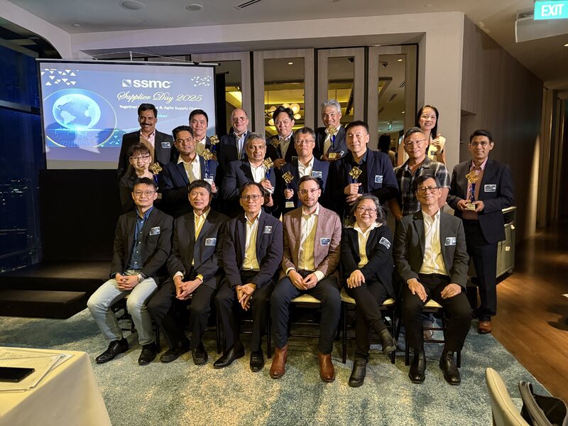 Guests gathered for a group photograph at the 2025 supplier recognition dinner.